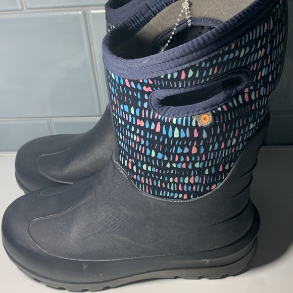 Bogs Neo Classic Twinkle Waterproof-35*F Rubber Boot Youth Size 5 multi color - Picture 10 of 10